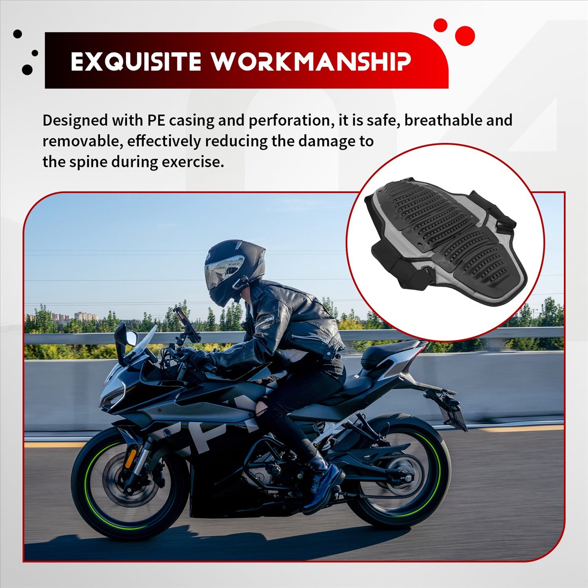 Protector de Espalda para Moto - Sports Equipment United reseña y precio